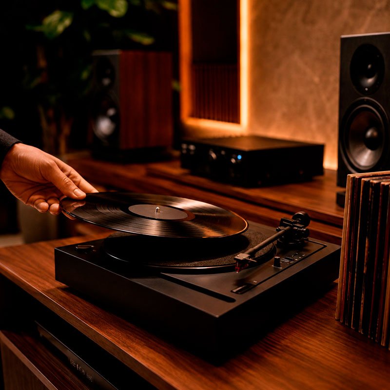 Toca-discos e vinil