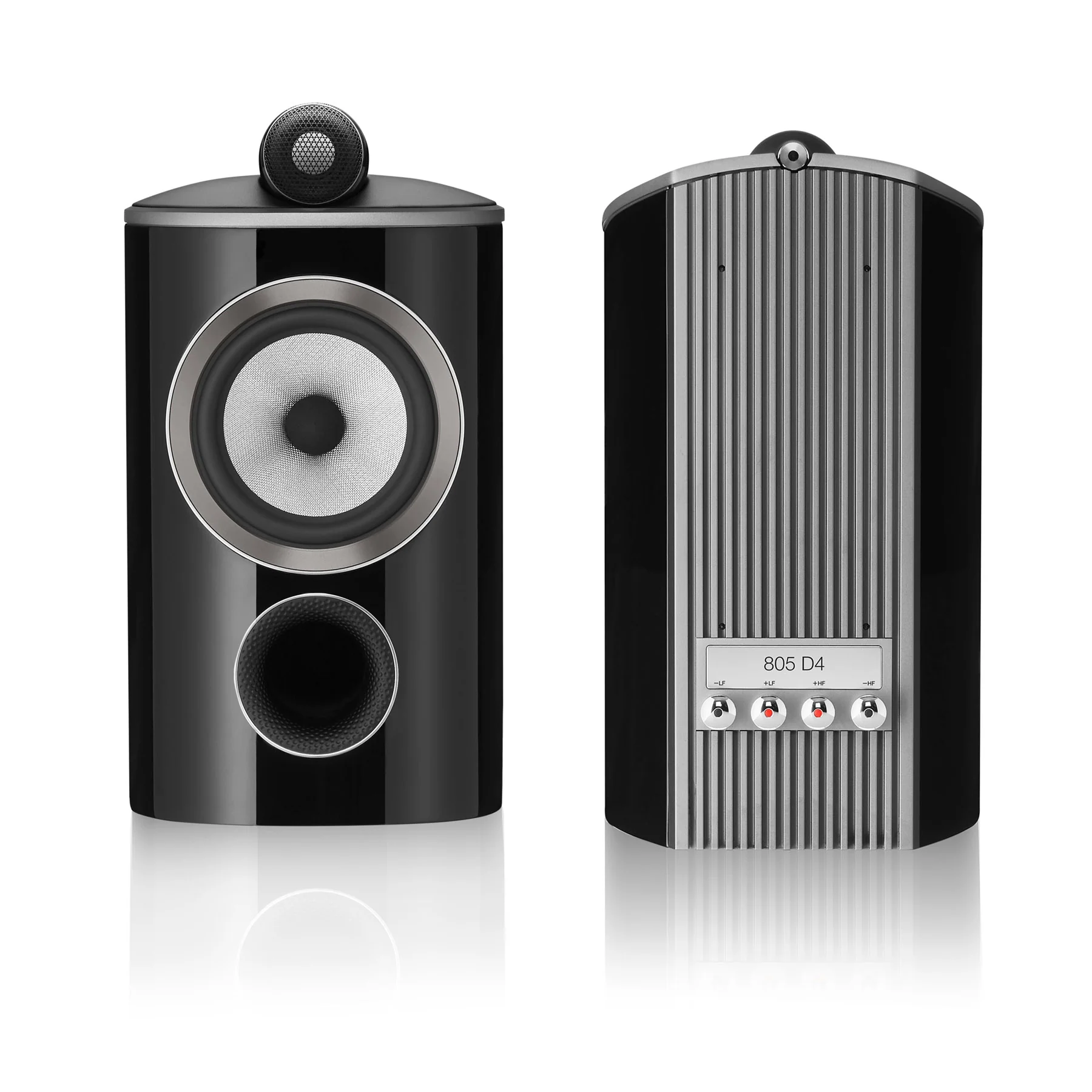 Caixa bookshelf B&W 805 D4 Gloss Black - Par - Imagem 3