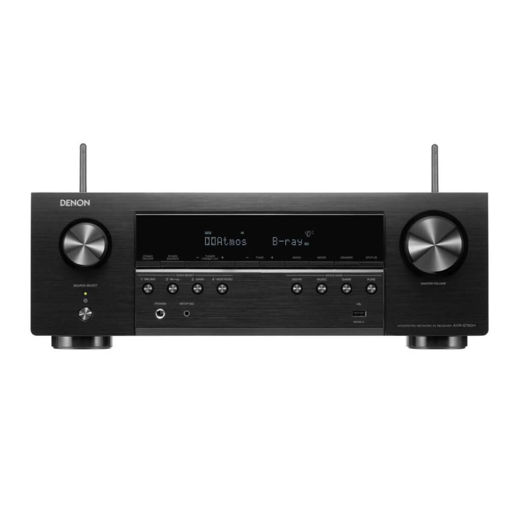 Receiver Denon AVR-S760H 7.2 8k eArc - Voice Control - HEOS - 110V