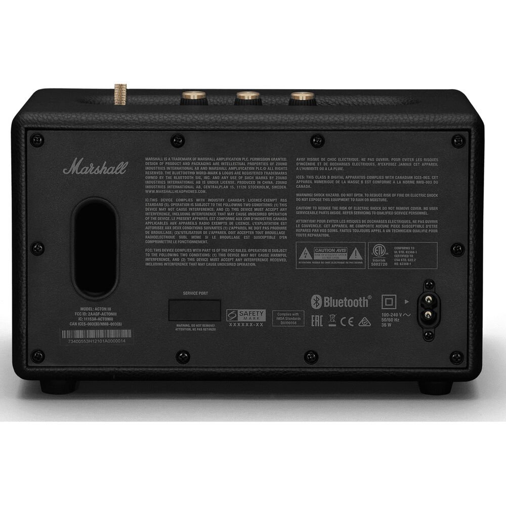 Caixa de som bluetooth Marshall Stanmore III - Preto - Imagem 3