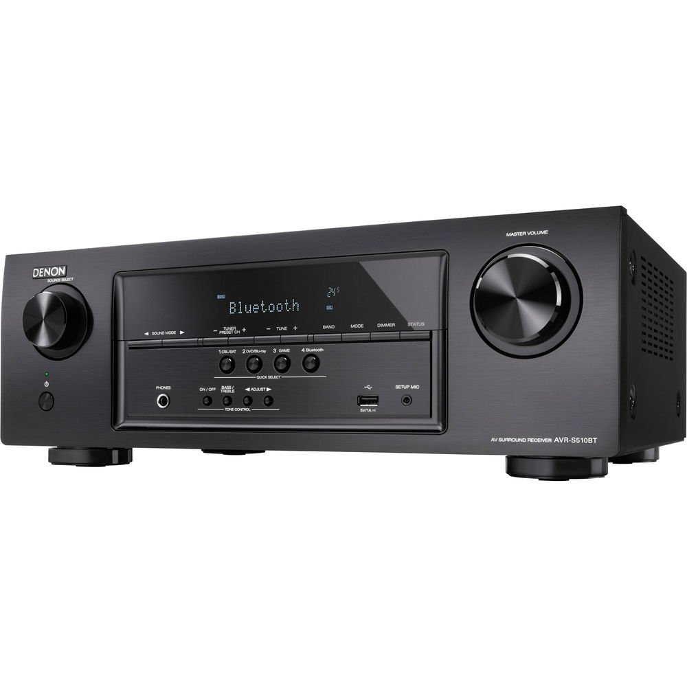 Receiver Denon AVR-510BT 5.2 - 4K - Bluetooth