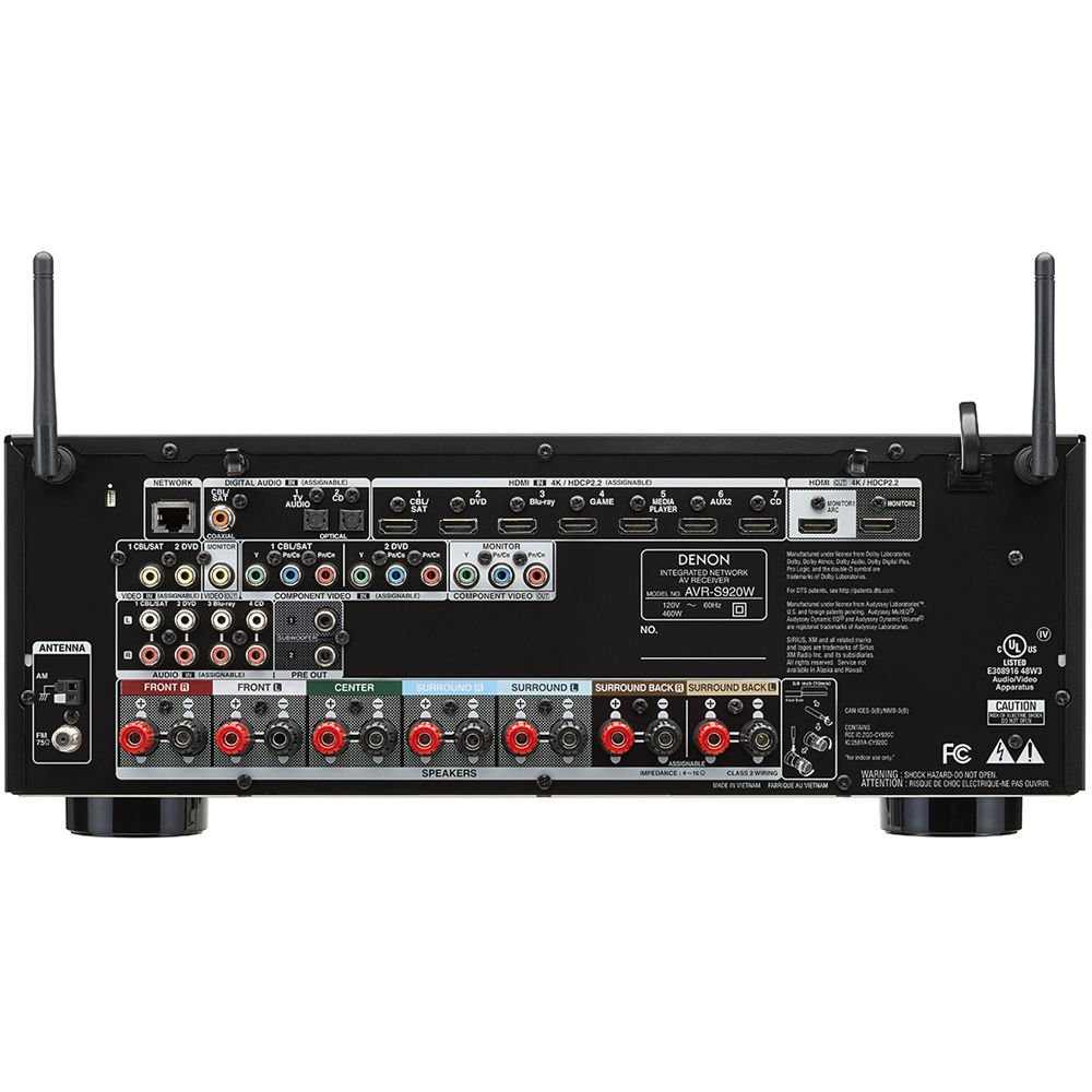 Receiver Denon AVR-S920W 7.2 4K - Dolby Atmos - DTS:X - 110V | HTClick