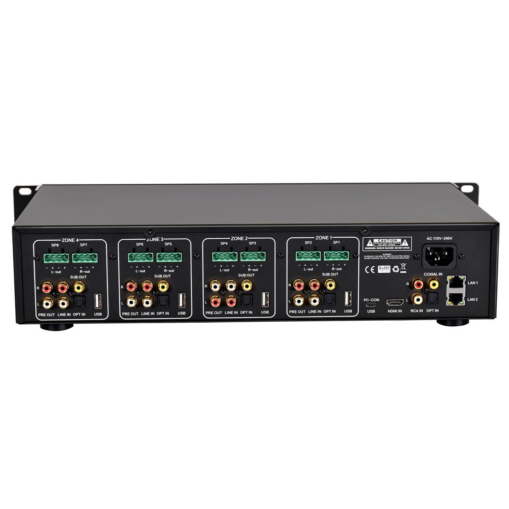 Central Multiroom AMCP MRW-CL4 - 4 zonas - 800W - Imagem 3