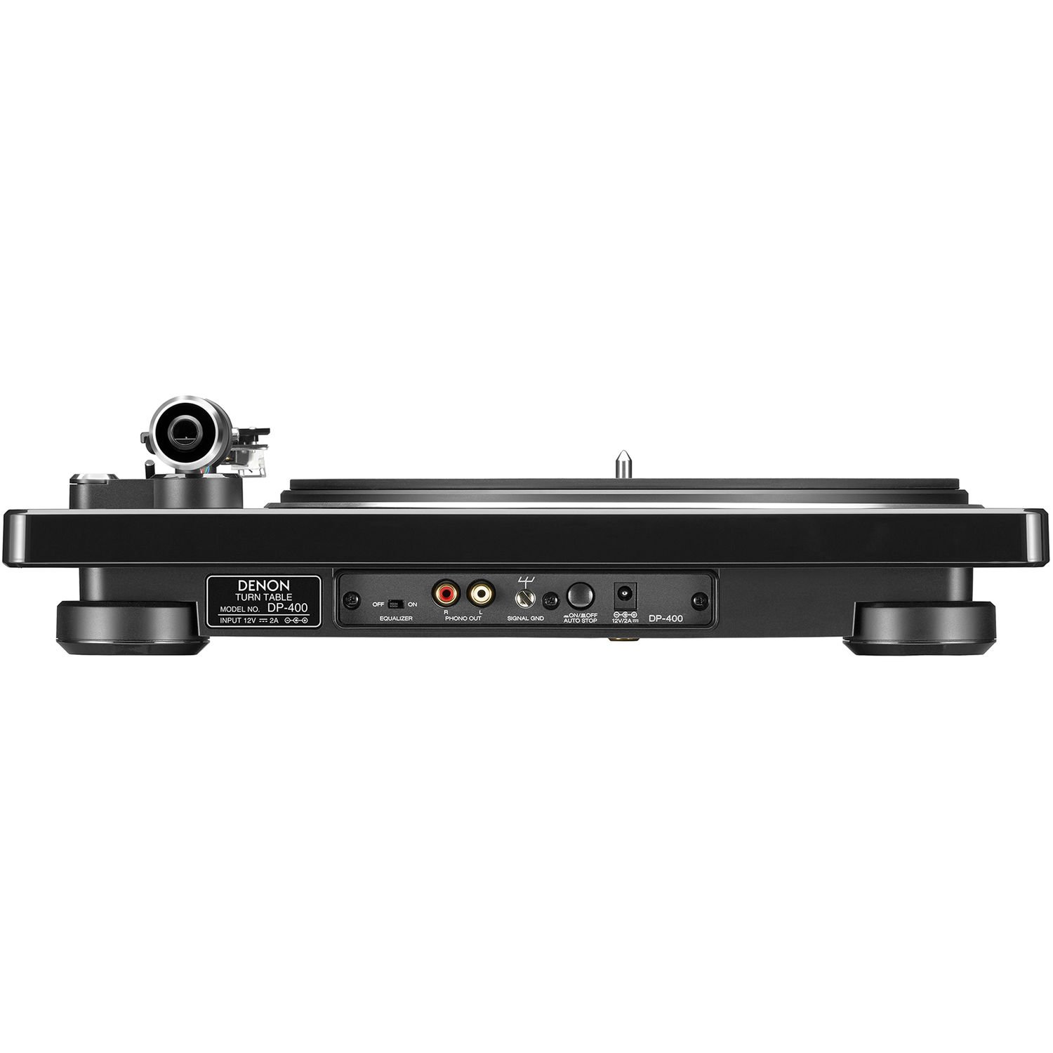 Toca discos Denon DP-400 Belt Drive - Preto - Imagem 4