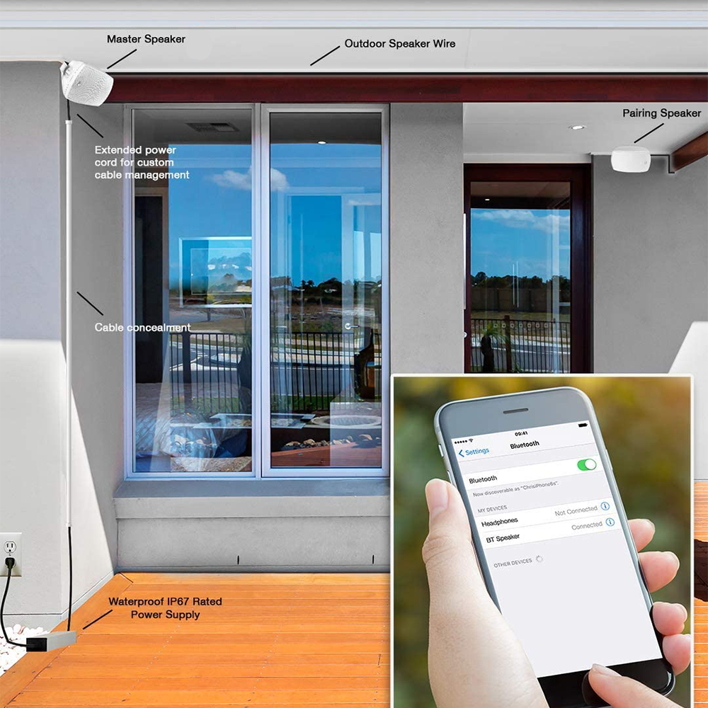 Caixa Outdoor amplificada OSD BTP650 - Bluetooth - Par - Imagem 4