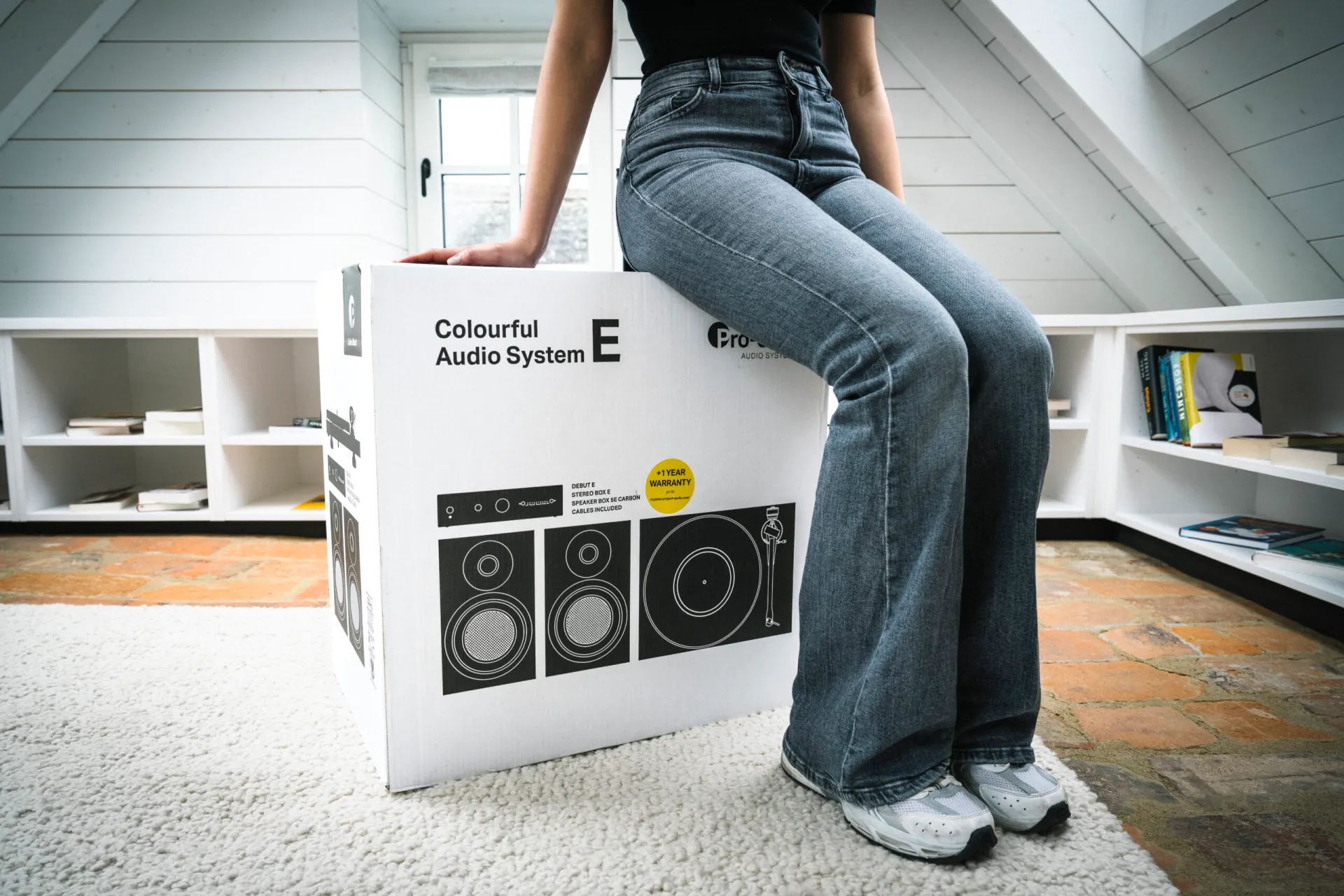 Sistema estéreo Pro-ject Colourful Audio System E - Satin Black - Imagem 4