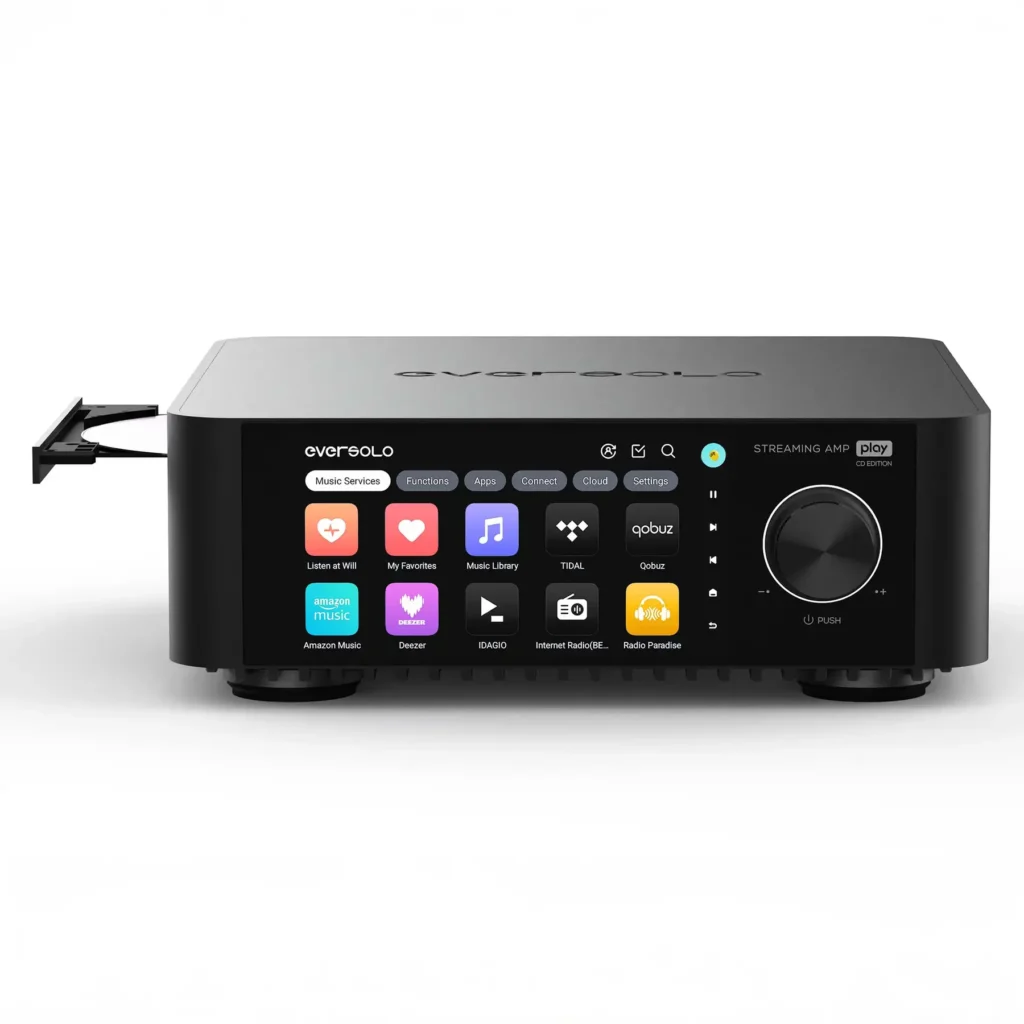 Amplificador CD Player Eversolo Play CD - Streaming - Phono - DAC