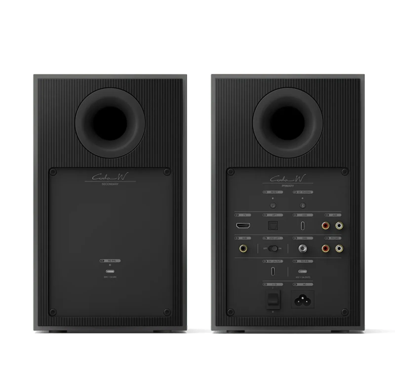 Caixa bookshelf amplificada KEF Coda W - Wireless - Dark Titanium - Par - Imagem 3