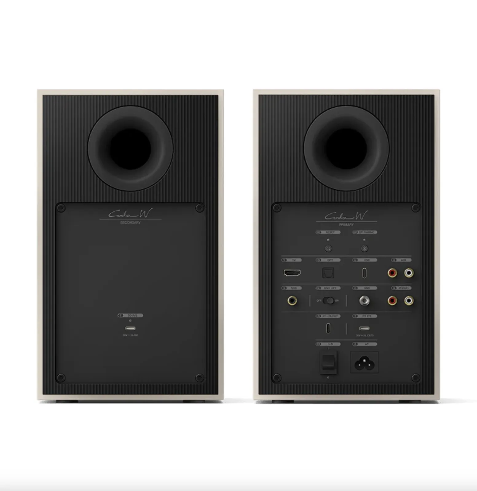 Caixa bookshelf amplificada KEF Coda W - Wireless - Nickel Grey - Par - Imagem 3