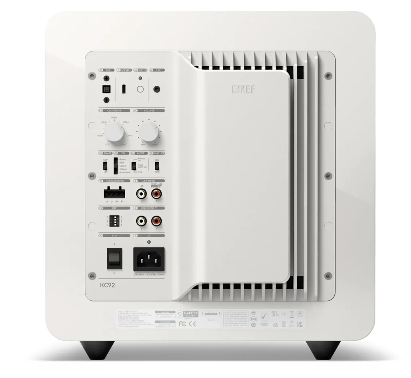 Subwoofer KEF KC92 - 1000W - White - Imagem 4