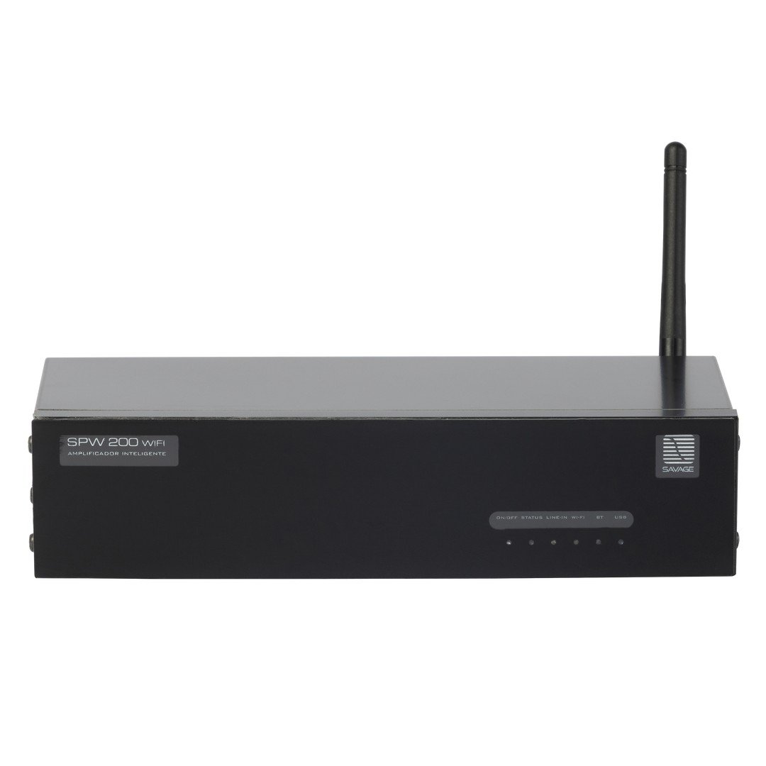 Amplificador estéreo Savage SPW120 - Streamer - Wi-fi