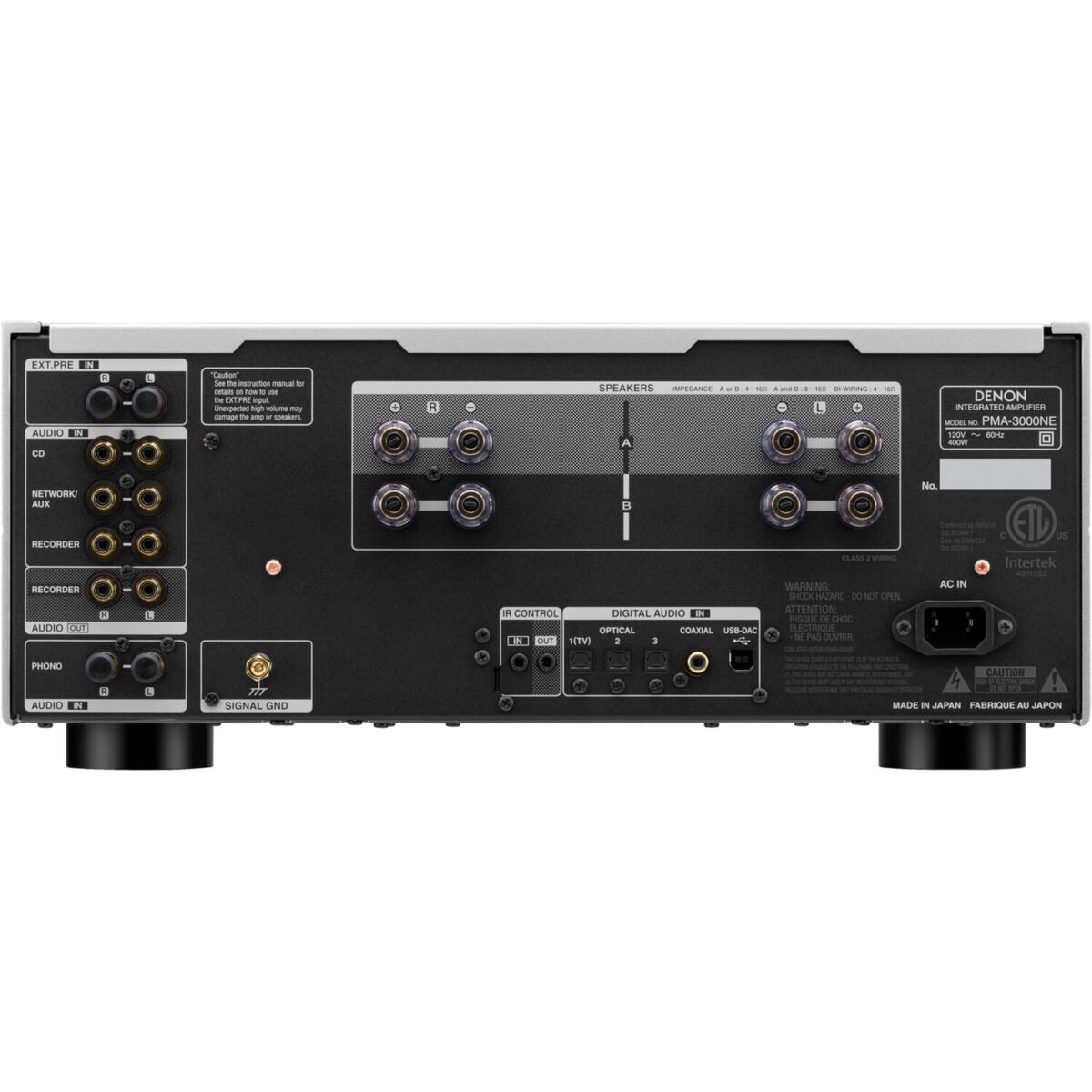 Amplificador integrado Denon PMA-3000NE - 160W - DAC - Phono