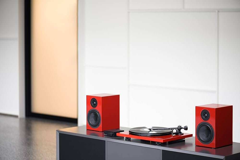 Caixa bookshelf Pro-ject Speaker Box 5E Carbon - Red - Par - Imagem 2