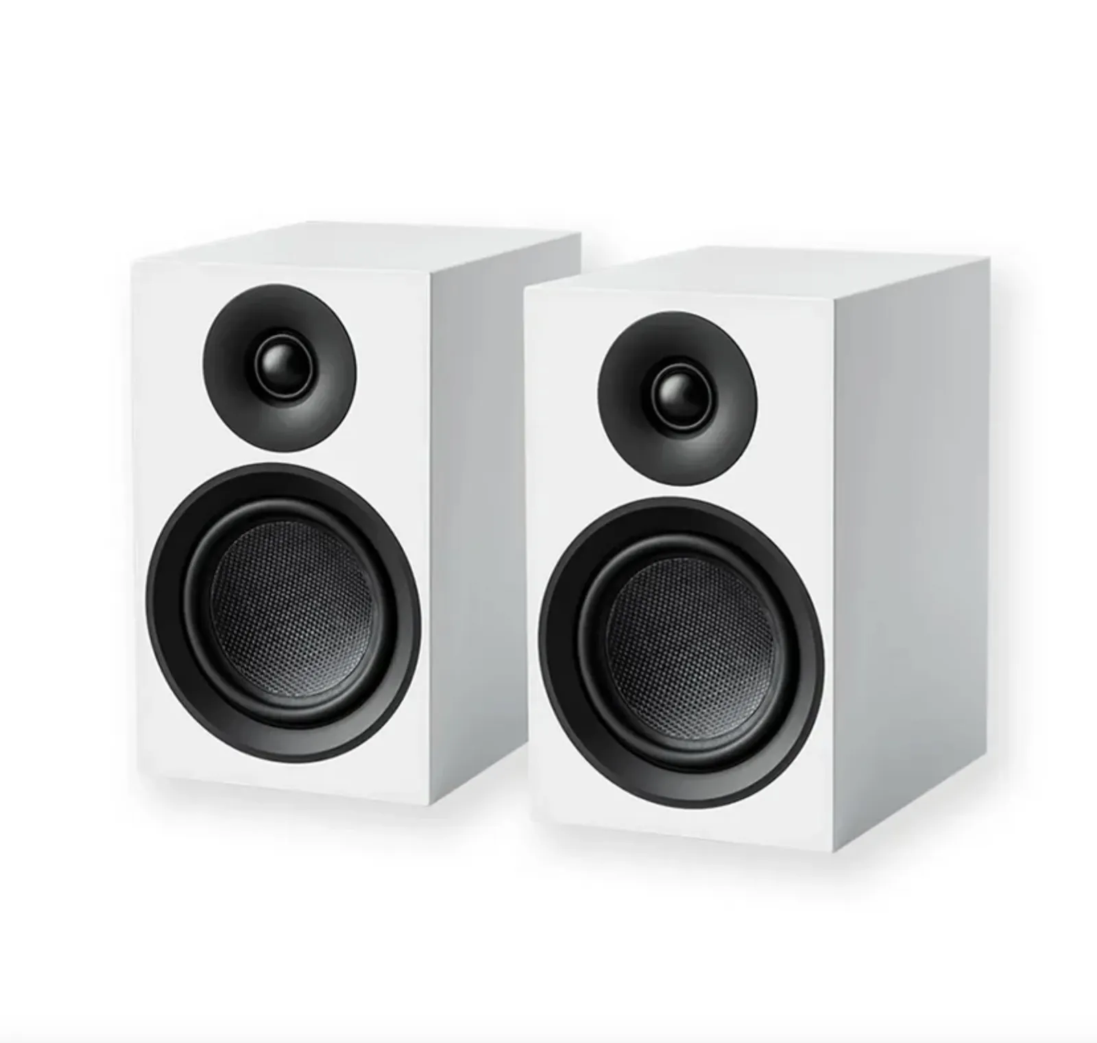 Caixa bookshelf Pro-ject Speaker Box 5E Carbon -White - par