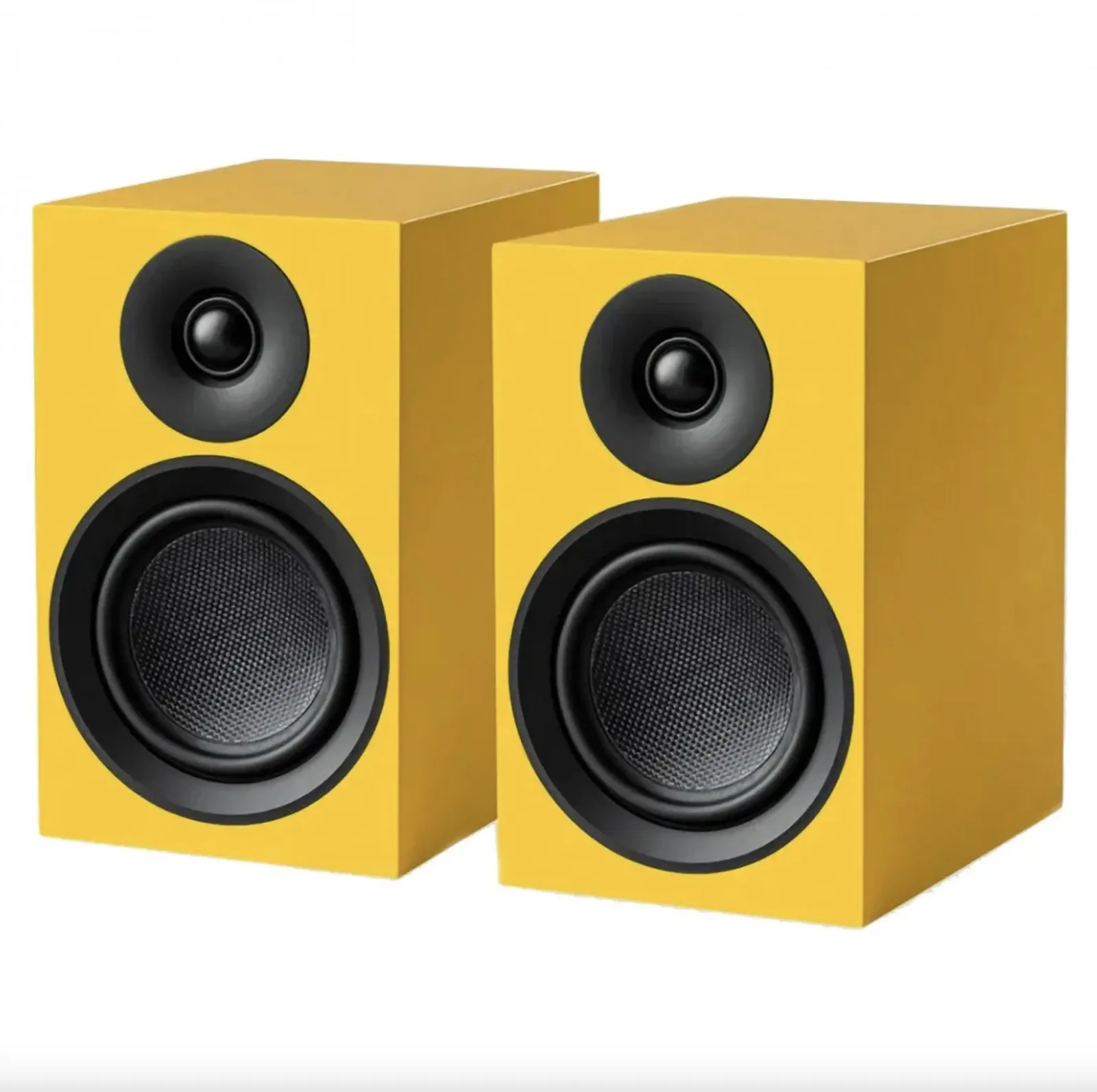 Caixa bookshelf Pro-ject Speaker Box 5E Carbon - Yellow - Par