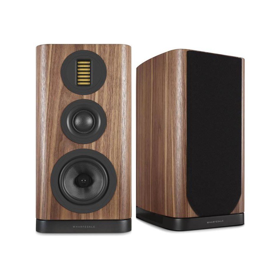 Caixa bookshelf Wharfedale Evo 5.2 - 3 vias - Walnut - Par