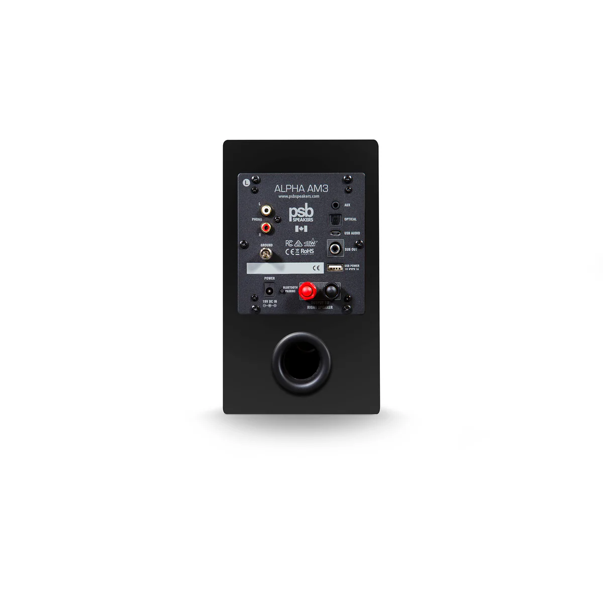 Caixa bookshelf amplificada PSB AM3 - Black - Par - Imagem 3