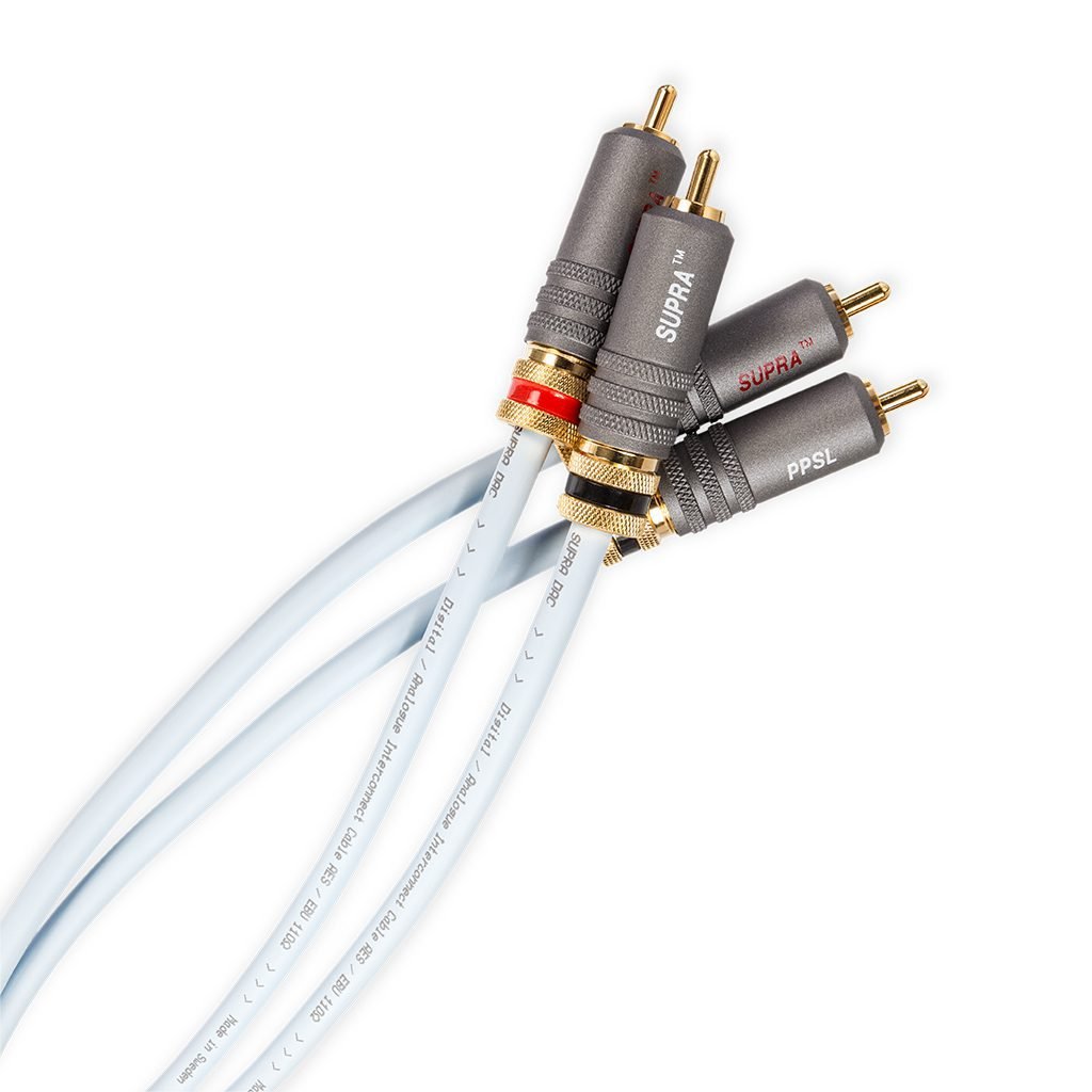 Cabo RCA Supra DAC-SL 1,0m - Par