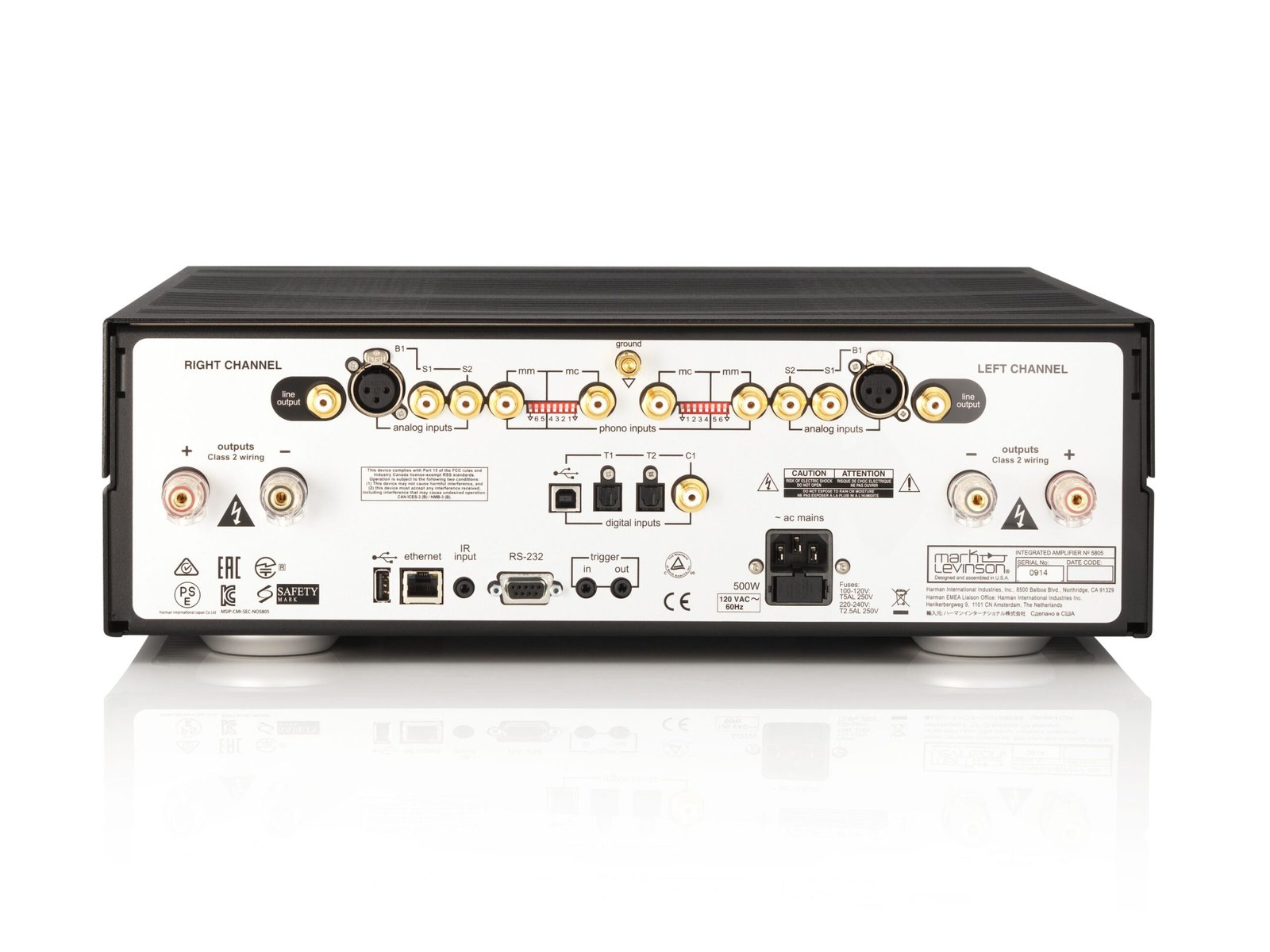 Amplificador integrado Mark Levinson Nº 5805 - Imagem 3