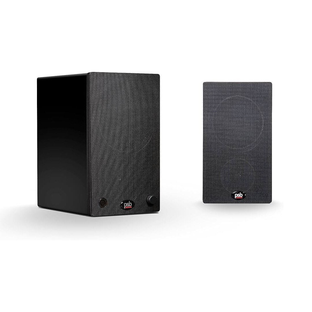 Caixa bookshelf amplificada PSB AM3 - Black - Par - Imagem 2
