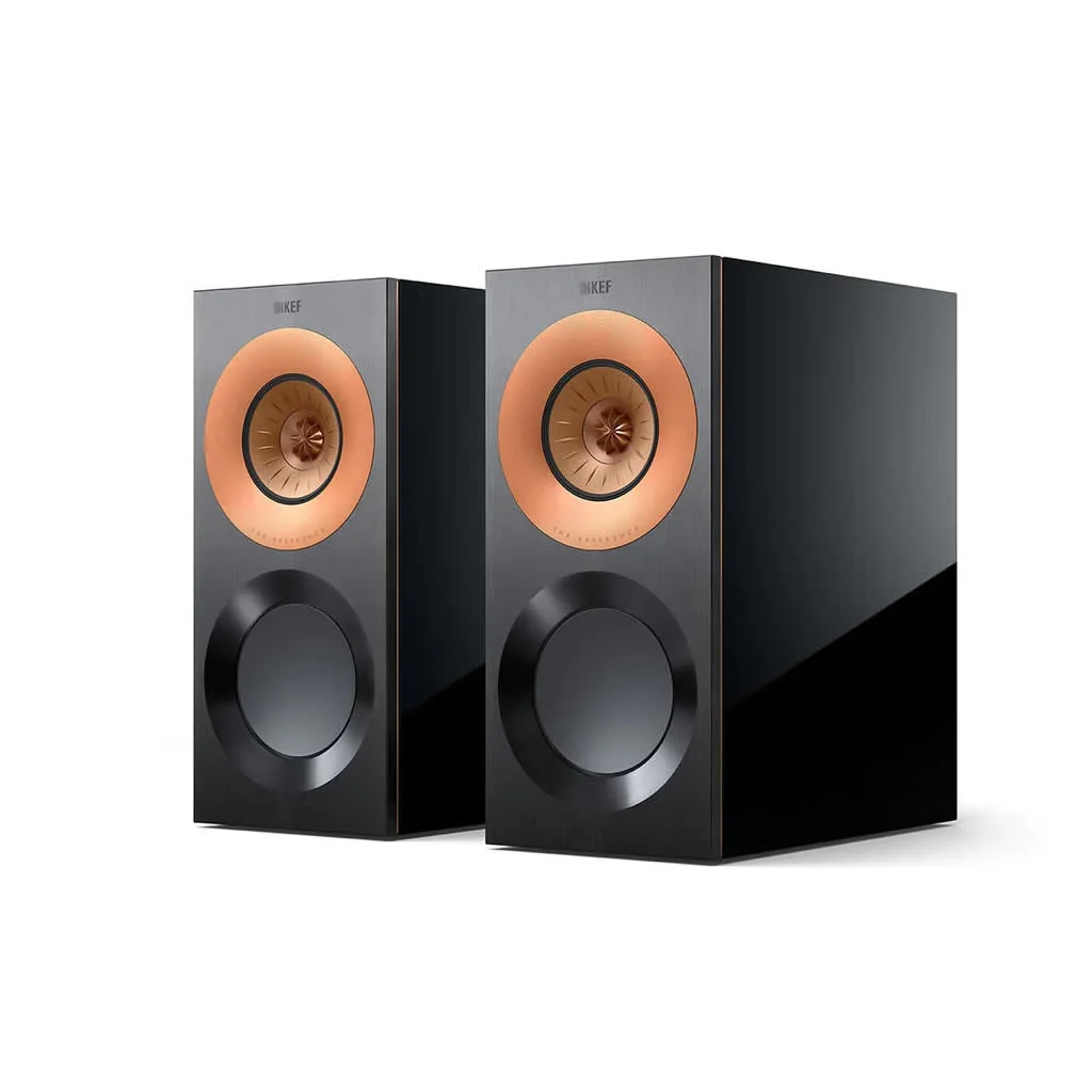Caixa Bookshelf KEF Reference 1 Meta - Black Cooper - Par