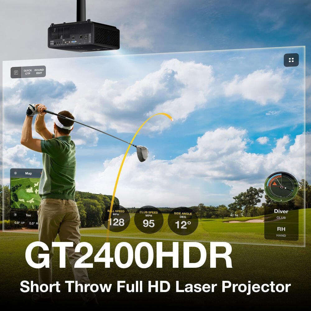 Projetor Optoma GT2400HDR Curta distância Laser - 4200 lumens - Imagem 6