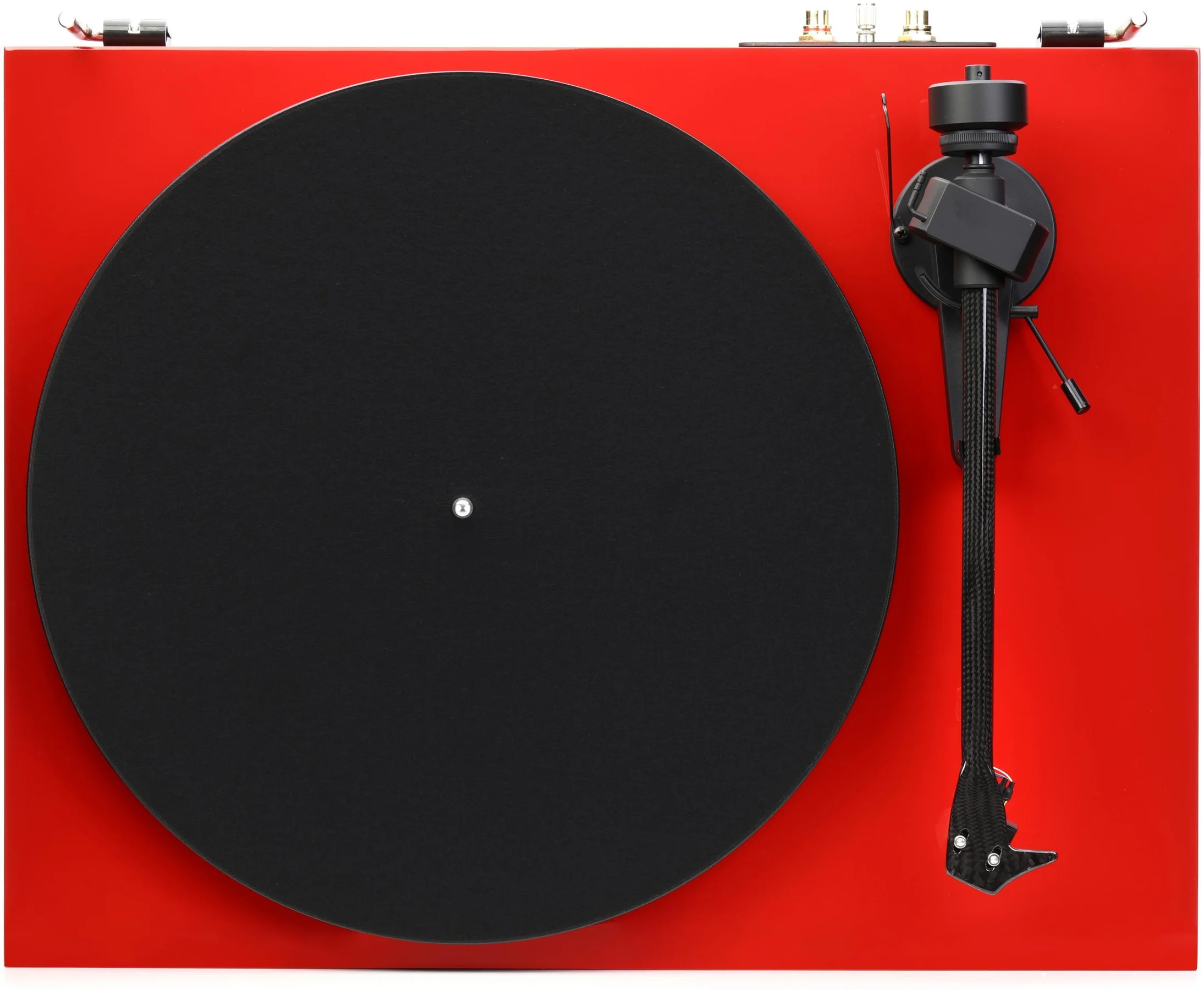 Toca discos Pro-Ject Debut EVO 2 - Pick it MM - High Gloss Red - Imagem 3