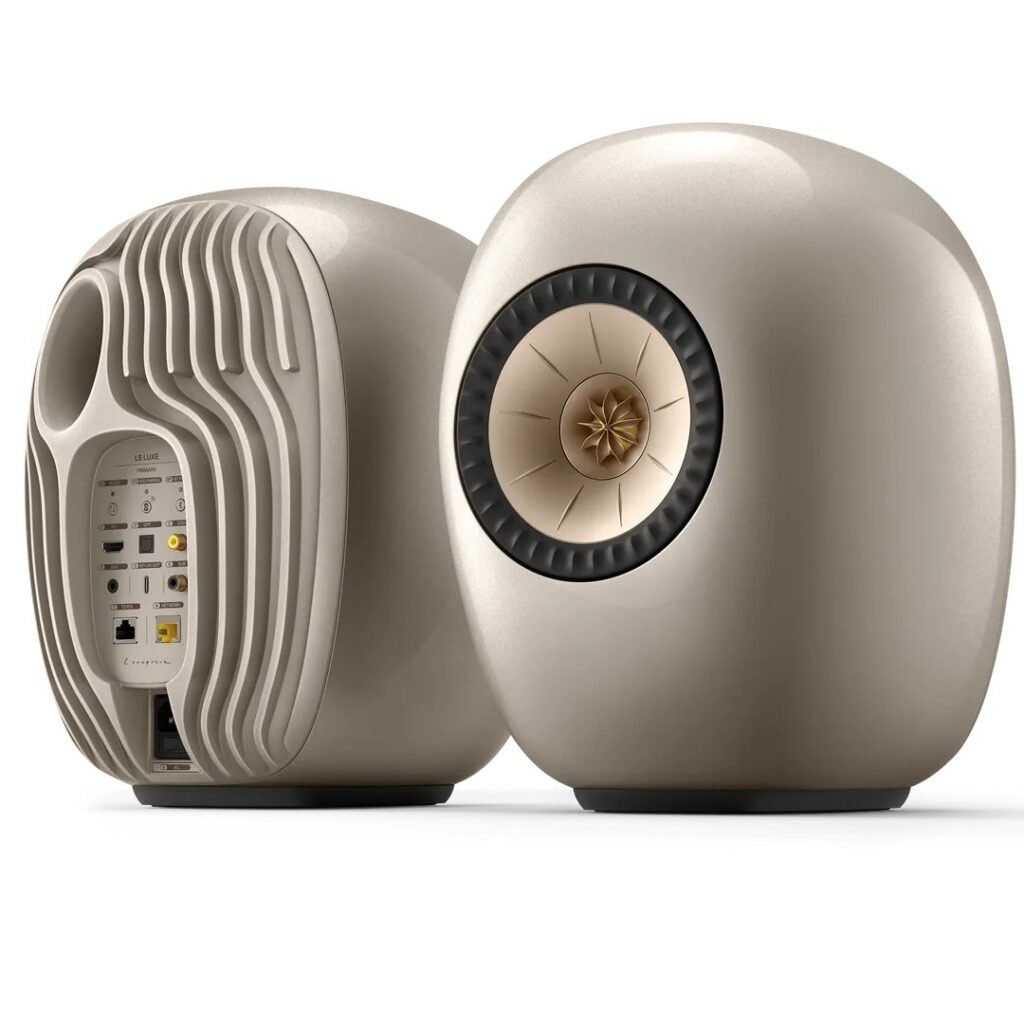 Caixa bookshelf amplificada KEF LS LUXE - Dusk Titanium - Par