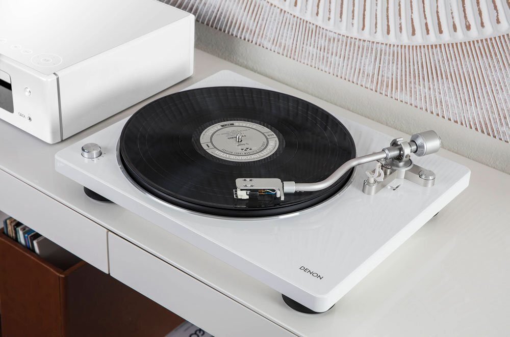 Toca discos Denon DP-400 Belt Drive - Branco - Imagem 3