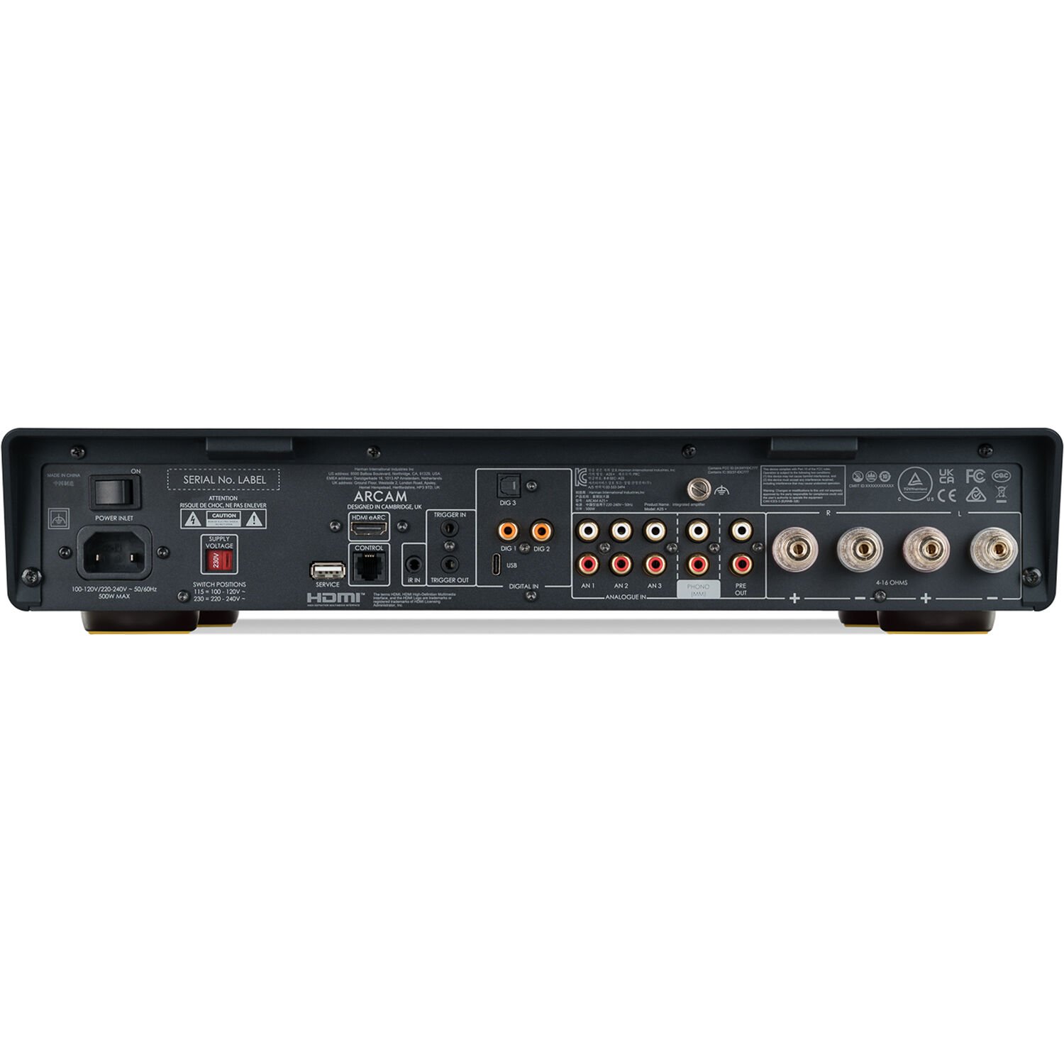 Amplificador Integrado ARCAM A25+ 100W Bluetooth HDMI eARC - Bivolt - Imagem 3