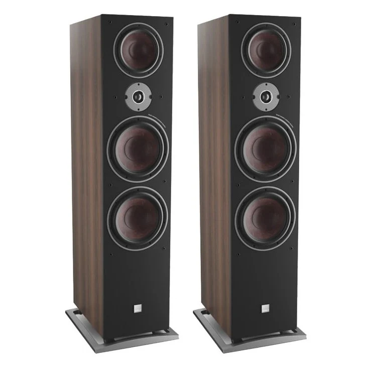 Caixa torre DALI OBERON 9 - Dark Walnut - Par