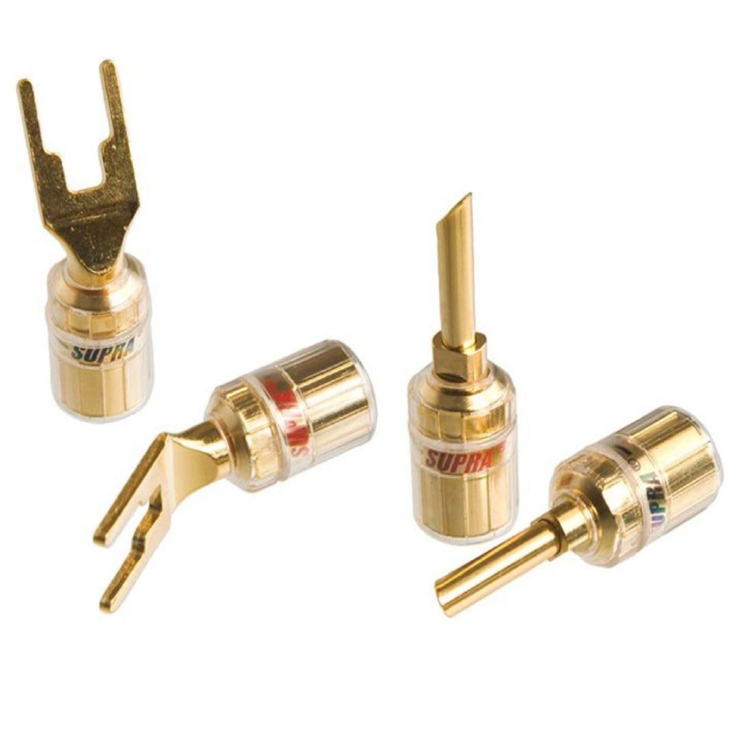 Kit Plug Spade - Banana Supra Combicon - 2 pares