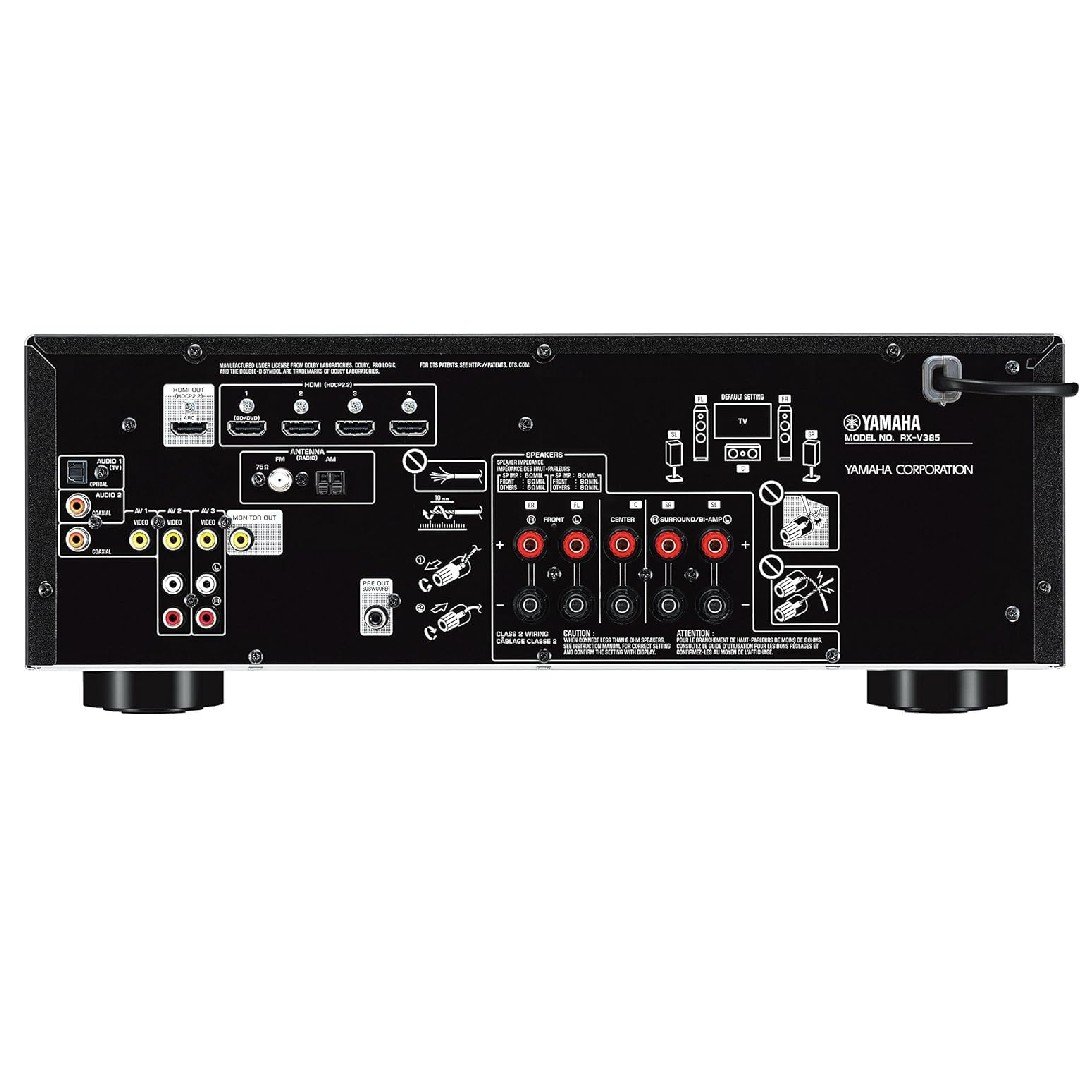 Receiver Yamaha RX-V385 5.1 – 4K Ultra HD, Bluetooth, HDR e YPAO - Imagem 3