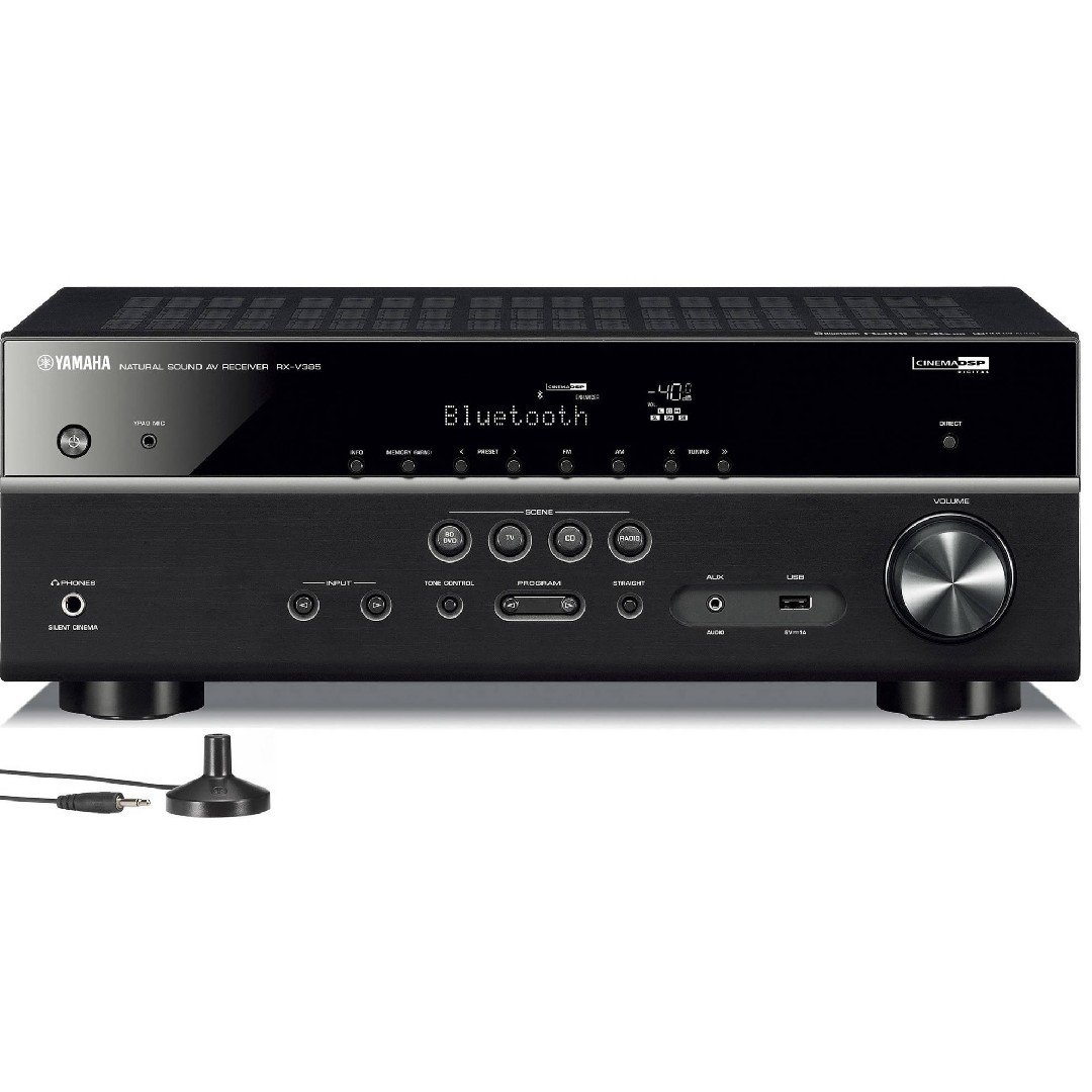 Receiver Yamaha RX-V385 5.1 – 4K Ultra HD, Bluetooth, HDR e YPAO